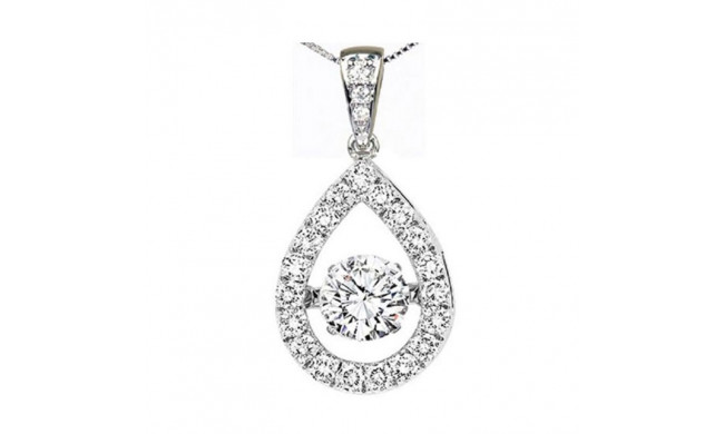 Gems One 14KT White Gold & Diamond Rhythm Of Love Neckwear Pendant   - 1 ctw - ROL1145-4WC