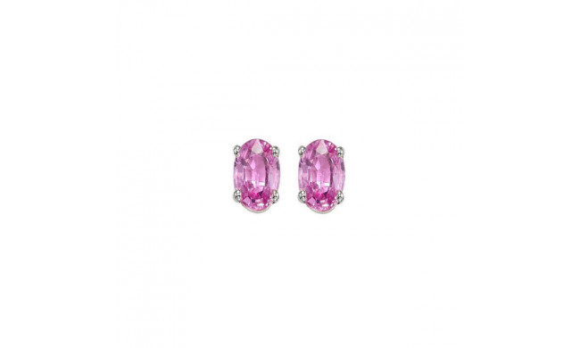 Gems One 14Kt White Gold Pink Sapphire (7/8 Ctw) Earring - EPO54-4W