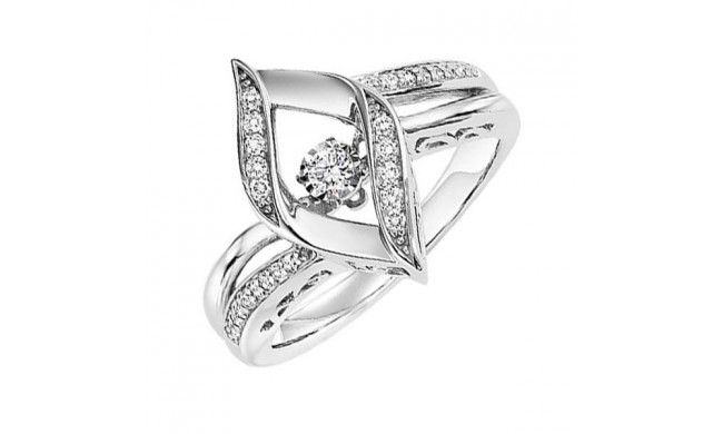 Gems One Silver Diamond (1/6Ctw) Ring - ROL1190-SSWD
