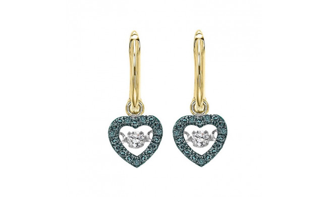 Gems One 14KT Yellow Gold & Diamond Rhythm Of Love Fashion Earrings  - 1/5 ctw - ROL1022-4YCBL