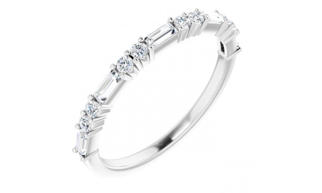 14K White 3/8 CTW Diamond Anniversary Band - 123092600P