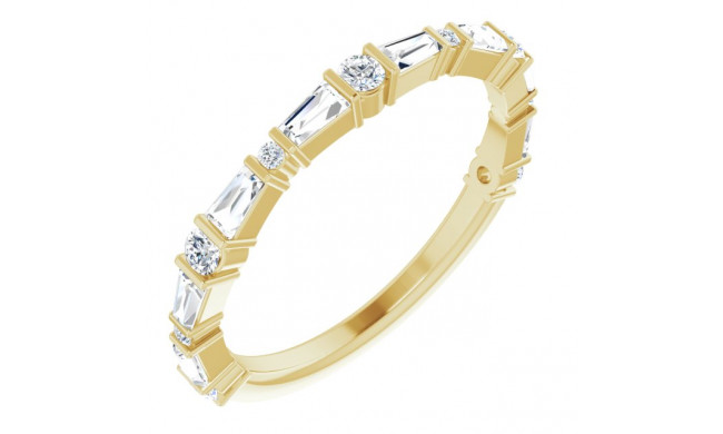 14K Yellow 1/2 CTW Diamond Anniversary Band - 123572601P