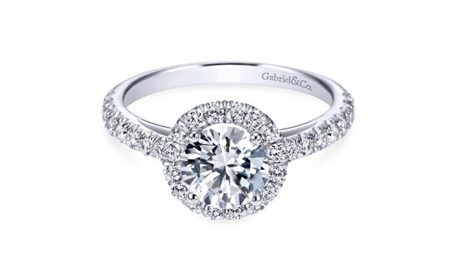 Gabriel & Co. 14k White Gold Contemporary Halo Engagement Ring - ER7261W44JJ