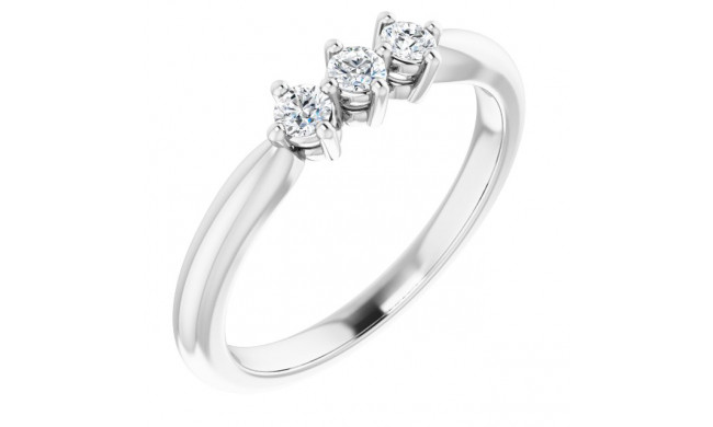 14K White 1/5 CTW Diamond Anniversary Band - 1240316000P