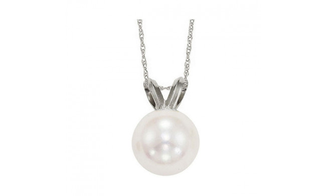 Gems One 14Kt White Gold Pearl (1/2 Ctw) Pendant - PP5.5AA-4W