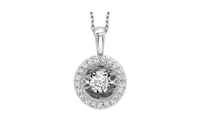 Gems One 14KT White Gold & Diamond Rhythm Of Love Neckwear Pendant  - 3-1/4 ctw - ROL1218-4WC