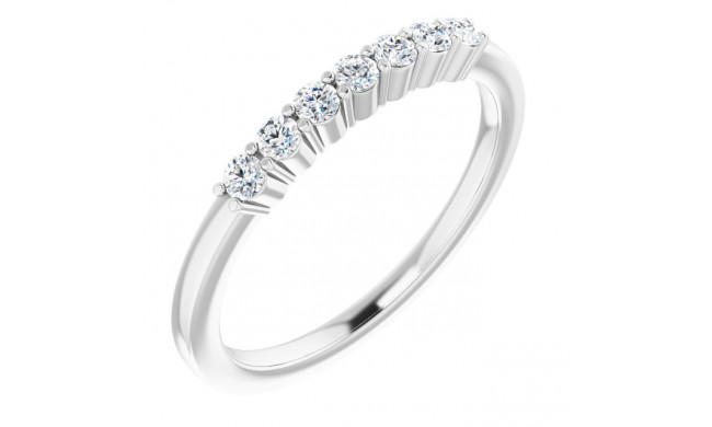 14K White 1/5 CTW Diamond Anniversary Band - 12284460002P