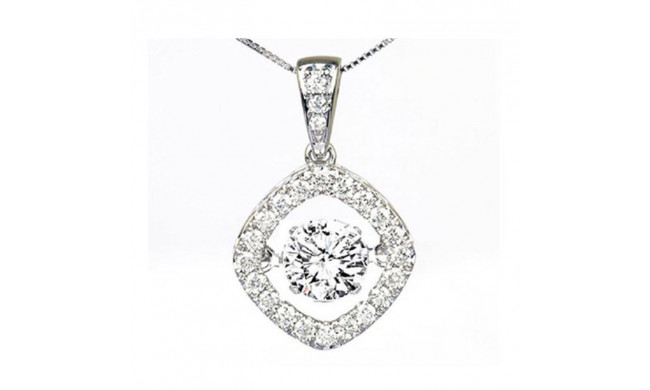 Gems One 14KT White Gold & Diamond Rhythm Of Love Neckwear Pendant  - 1-1/4 ctw - ROL1153-4WC