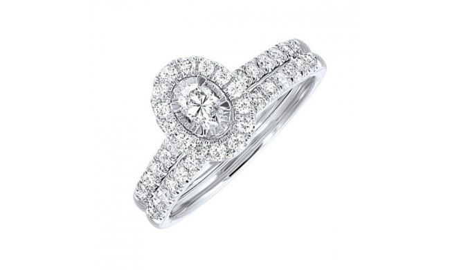 Gems One 14Kt White Gold Diamond(3/4Ctw) Ring - RG11384B-4WC