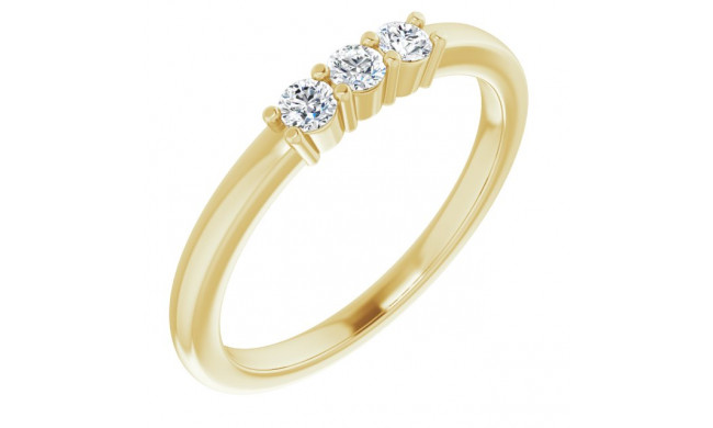 14K Yellow 1/5 CTW Diamond Anniversary Band - 1239756009P