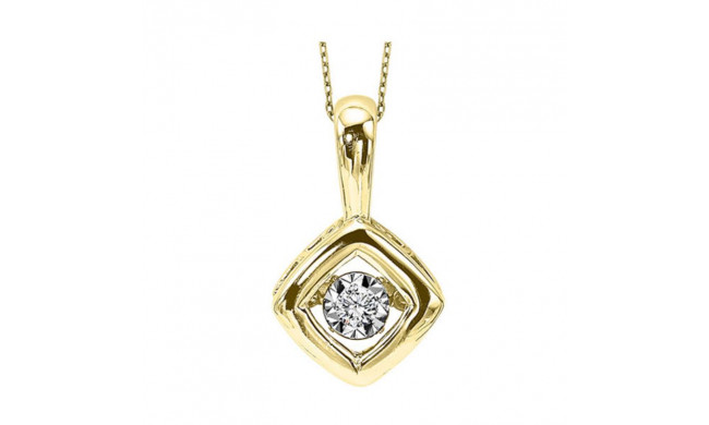 Gems One 10KT Yellow Gold & Diamond Rhythm Of Love Neckwear Pendant  - 1/10 ctw - ROL1199-1YC