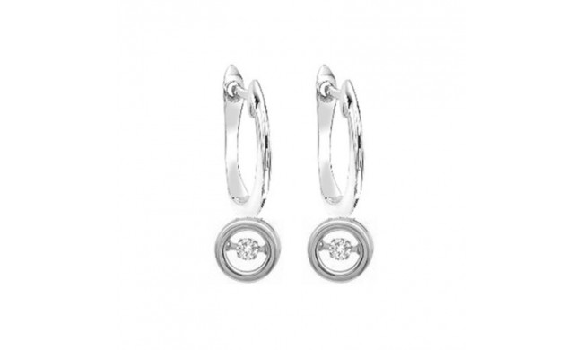 Gems One 10KT White Gold & Diamond Rhythm Of Love Fashion Earrings  - 1/10 ctw - ROL2225-1WC