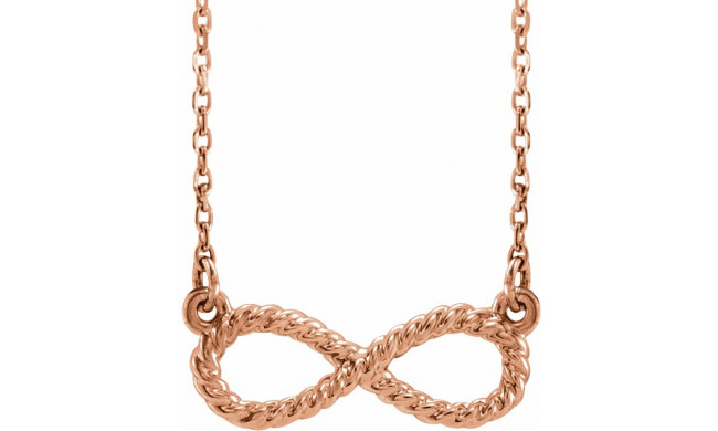 14K Rose Rope Infinity-Inspired 18 Necklace - 865616002P