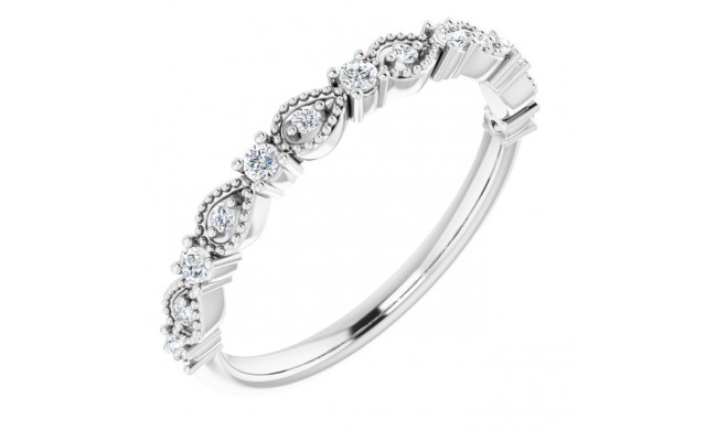 14K White 1/5 CTW Diamond Anniversary Band - 124183600P