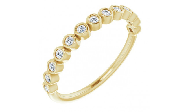 14K Yellow 1/5 CTW Diamond Anniversary Band - 122968601P