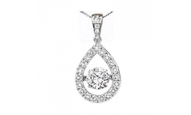 Gems One 14KT White Gold & Diamond Rhythm Of Love Neckwear Pendant  - 3/4 ctw - ROL1144-4WC