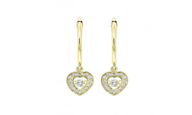 Gems One 14KT Yellow Gold & Diamond Rhythm Of Love Fashion Earrings  - 1/4 ctw - ROL2009-4YC