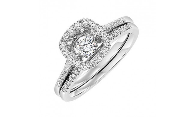 Gems One 14KT White Gold & Diamond Rhythm Of Love Fashion Ring   - 1/2 ctw - ROL1187-4WC