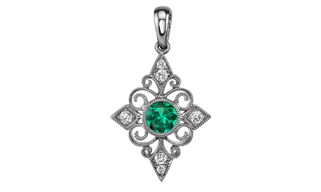 Stanton Color 14k Gold Emerald Pendant