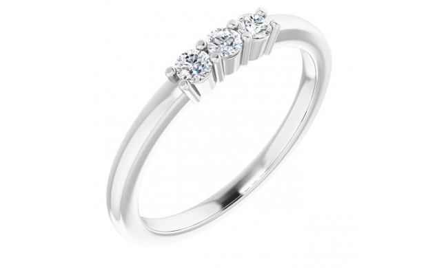 14K White 1/5 CTW Diamond Anniversary Band - 1239756008P