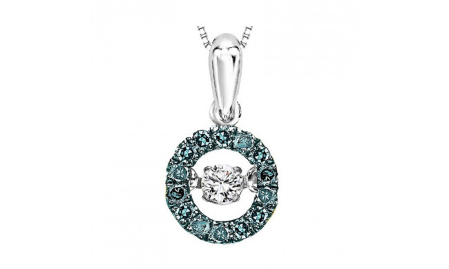 Gems One 14KT White Gold & Diamond Rhythm Of Love Neckwear Pendant  - 1/4 ctw - ROL1025-4WCBL