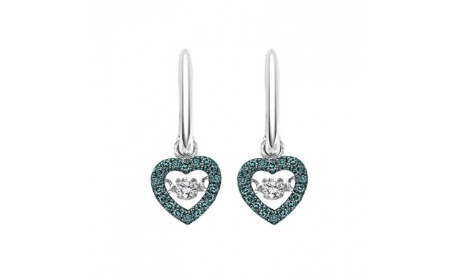 Gems One 10KT White Gold & Diamond Rhythm Of Love Fashion Earrings  - 1/5 ctw - ROL1022-1WCM