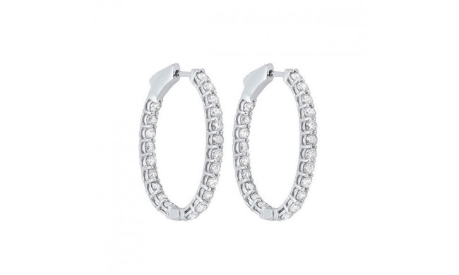 Gems One 14Kt White Gold Diamond (1Ctw) Earring - ER10125-4WF