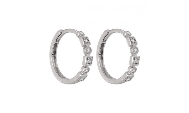 Gems One 14Kt White Gold Diamond (1/8Ctw) Earring - FE2084-4WD