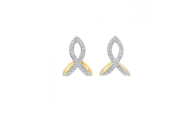 Gems One 14Kt Yellow Gold Diamond (1/5Ctw) Earring - ER10512-4YD