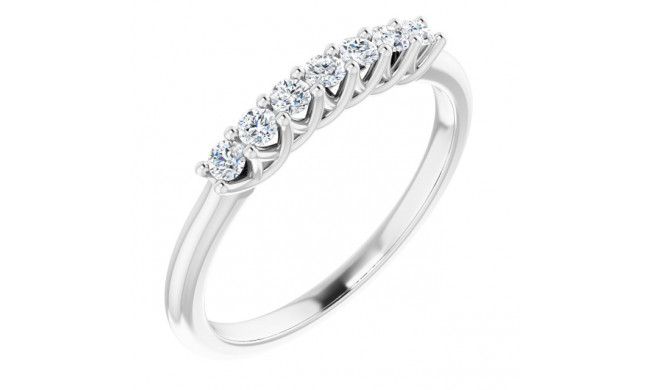 14K White 1/5 CTW Diamond Anniversary Band - 1240326009P