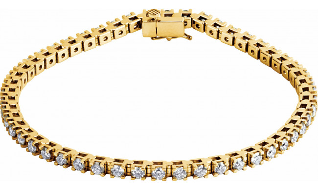 14K Yellow 3 1/2 CTW Diamond Line 7 1/4 Bracelet - 6739660001P