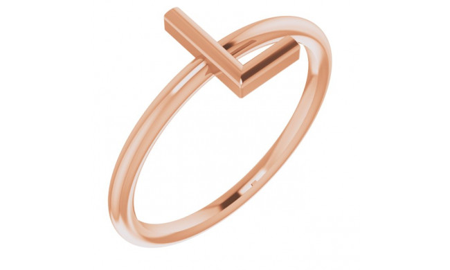 14K Rose Initial L Ring - 51895169P