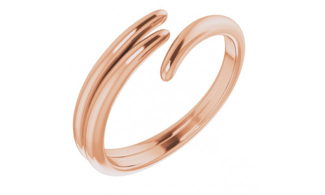 14K Rose Bypass Ring - 51758103P