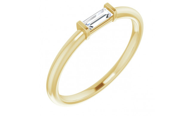 14K Yellow 1/6 CTW Diamond Stackable Ring - 122887606P