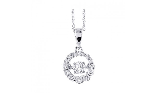 Gems One 14Kt White Gold Diamond (1/3Ctw) Pendant - PD33448-4WD