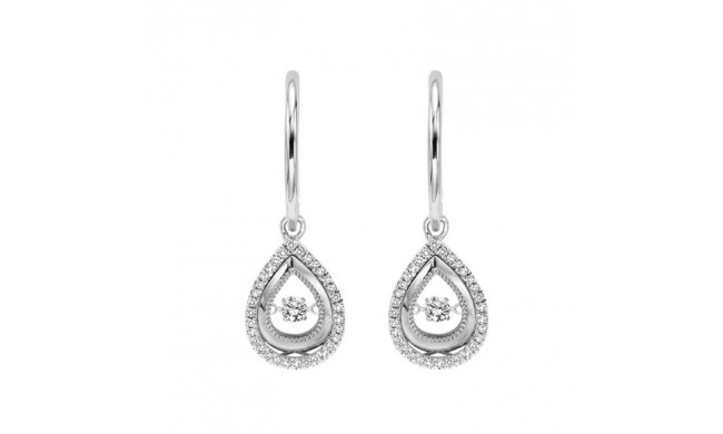 Gems One 14KT White Gold & Diamond Rhythm Of Love Fashion Earrings  - 1/3 ctw - ROL2193-4WC