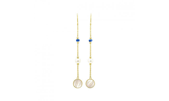 Gems One Silver Earring - ER10555-SSSPMOP