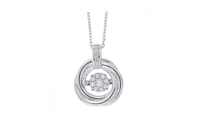 Gems One 14Kt White Gold Diamond (1/6Ctw) Pendant - PD33645-4WD