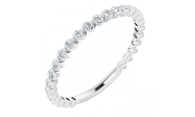 14K White 1/3 CTW Diamond Anniversary Band - 123013600P