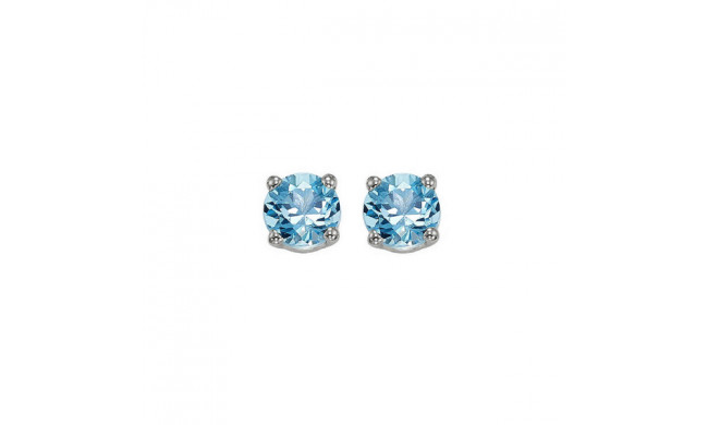 Gems One 14Kt White Gold Blue Topaz (1 Ctw) Earring - EBR50-4W