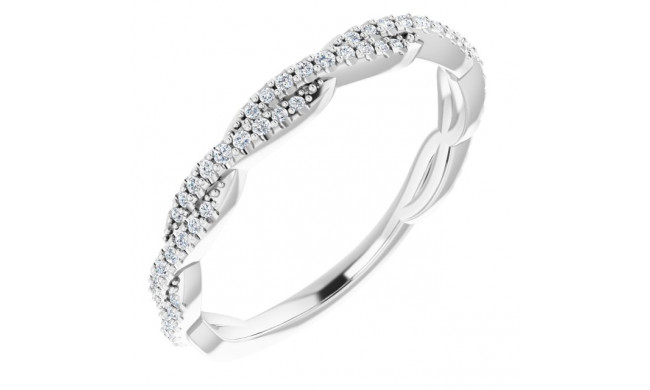 14K White 1/6 CTW Diamond Anniversary Band - 123325600P