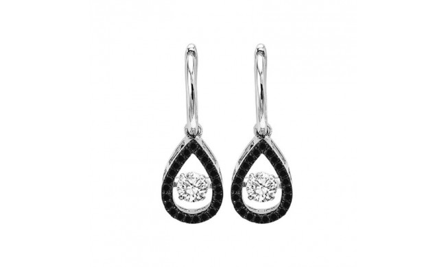Gems One 14KT White Gold & Diamond Rhythm Of Love Fashion Earrings  - 3/4 ctw - ROL1015-4WCBLK