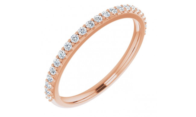 14K Rose 1/5 CTW Diamond Anniversary Band - 123274602P