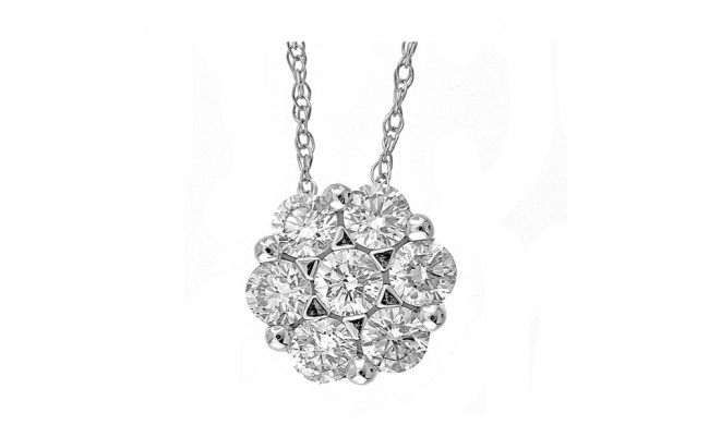 Gems One 14Kt White Gold Diamond (1/2Ctw) Pendant - PD32727-4WH