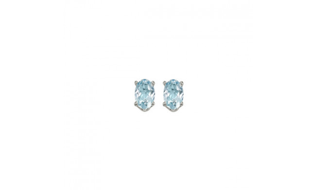 Gems One 14Kt White Gold Aquamarine (1/2 Ctw) Earring - EAO53-4W