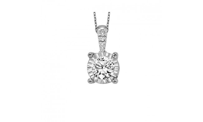 Gems One 14Kt White Gold Diamond (1/4Ctw) Pendant - FP1425/25-4WC