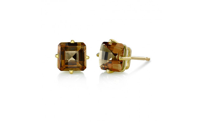 Stanton Color 14k Gold Smoky Quartz Earrings