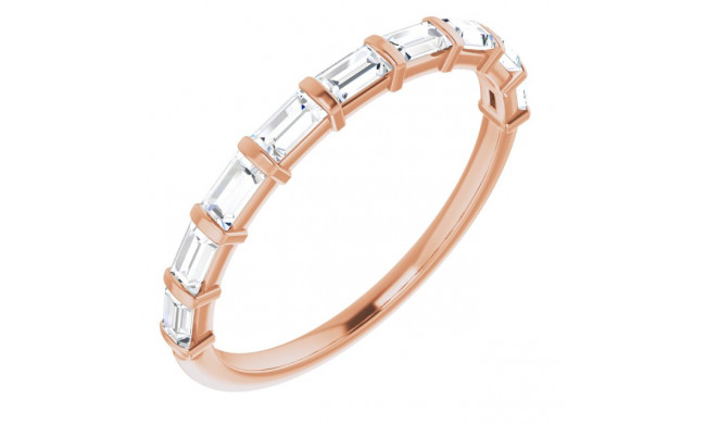 14K Rose 1/3 CTW Diamond Anniversary Band - 1236006064P