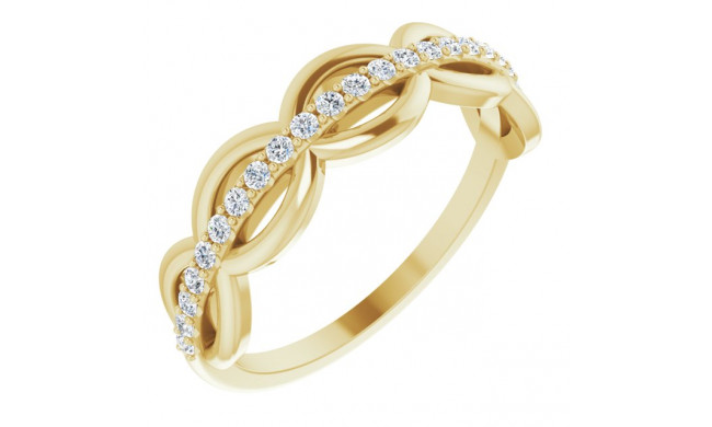 14K Yellow 1/5 CTW Diamond Anniversary Band - 123921601P