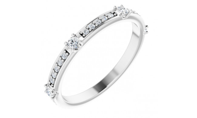 14K White 1/4 CTW Diamond Anniversary Band - 123154600P